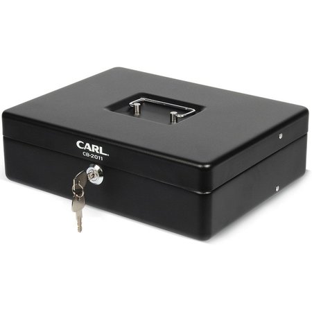 CARL MFG Security Box, 7"Wx10"Lx3-1/2"H, Black CUI82011